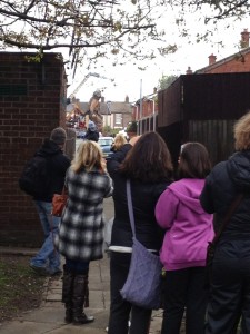 There's a giant at the top of my street