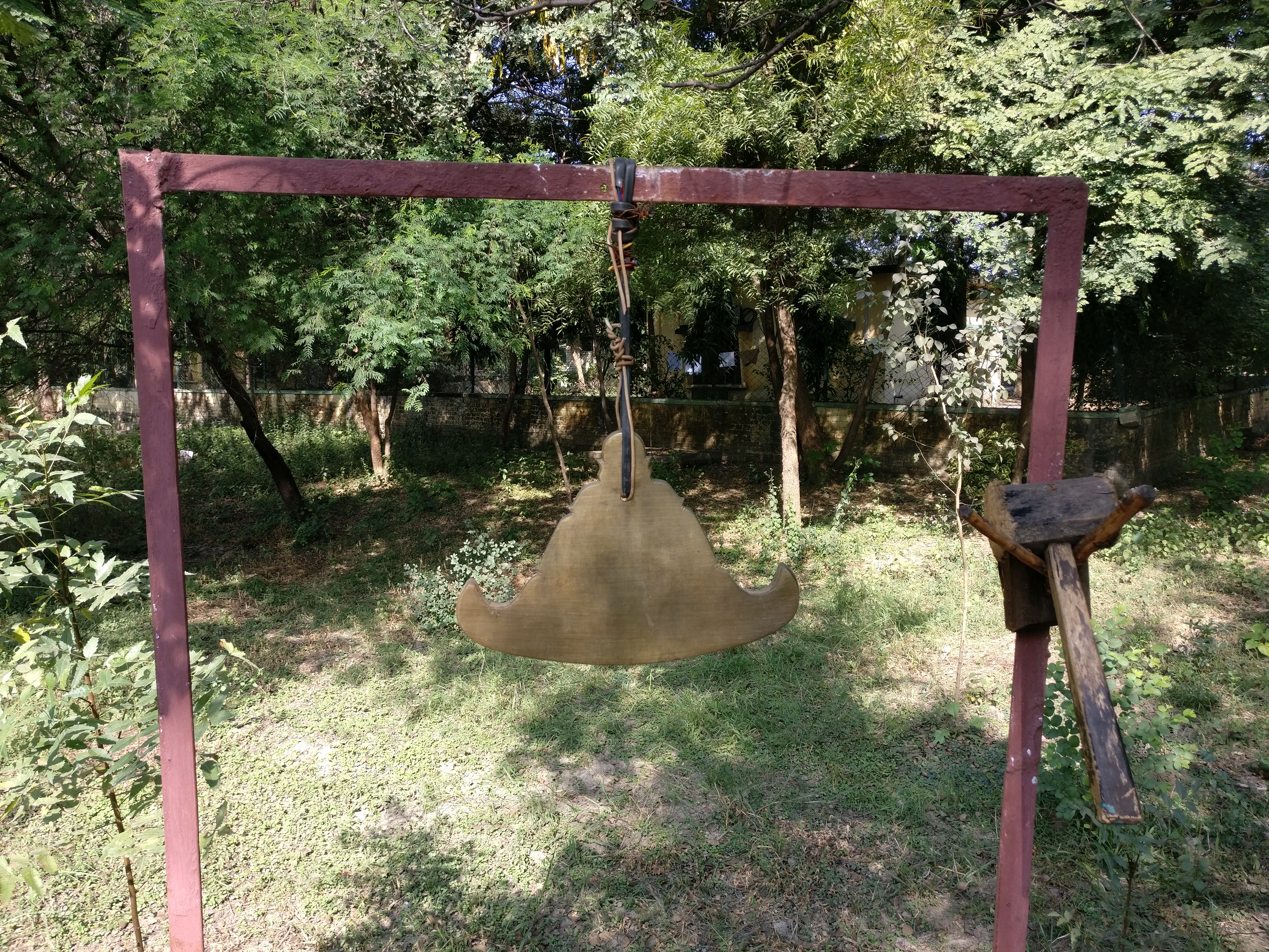 Bell that rang the timings of our day - go to dinner, go to meditation